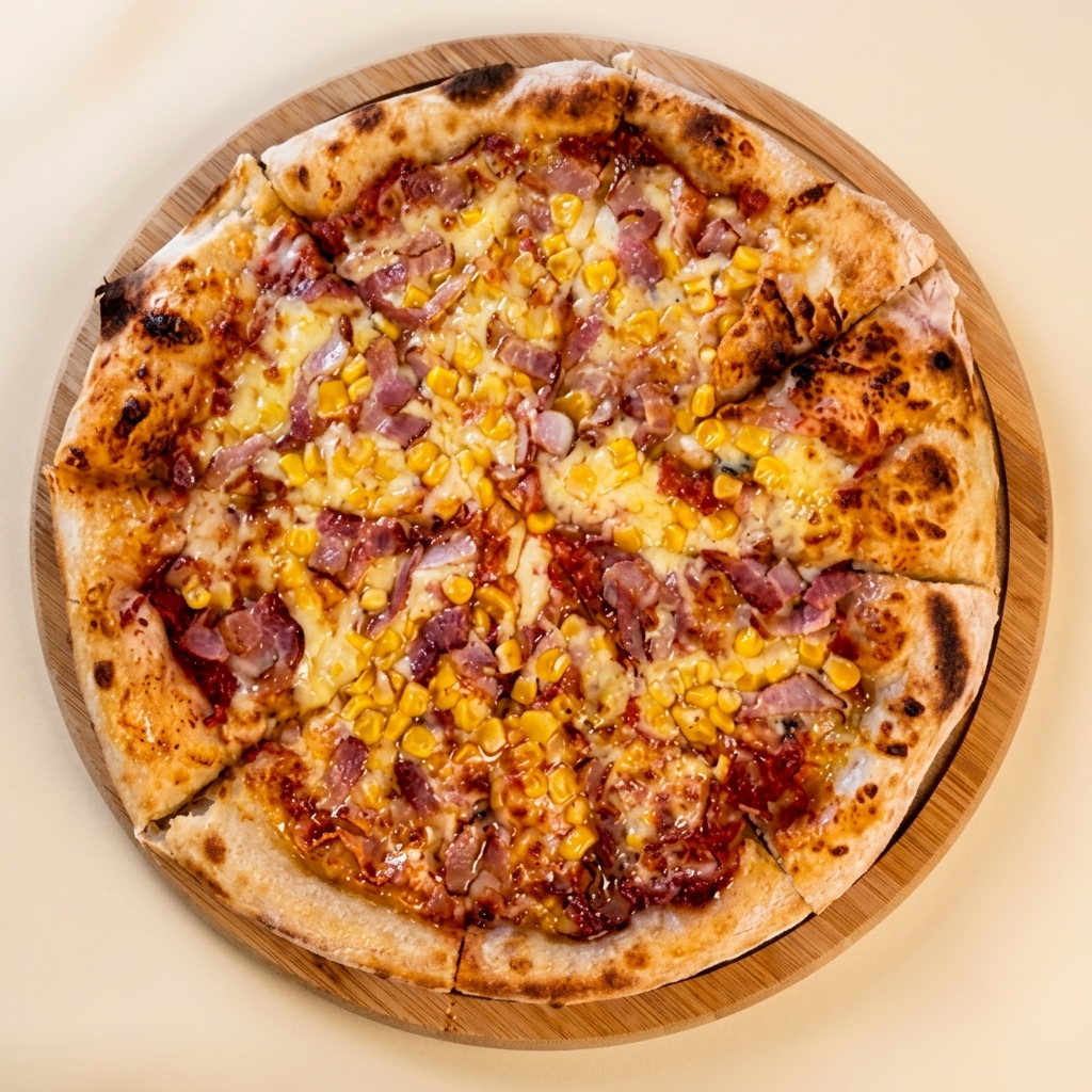Pizza La Tertulia (Tocineta y Maíz)